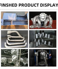 Hook Type Shot Blasting Machine For Motorcycle Parts And Components, Boss Grade Surface Prep For Frame Parts, Engine Casings, And Wheel Rims, Workshop Ready For Motorcycle Manufacturing And Assembly Shops showing blasted motorcycle parts