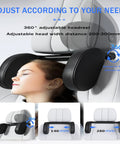 Snazzy Car Headrest Neck Pillow For Mini Cooper Se Convertible John Cooper Works Electric, adjustable headrest for comfort.