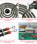 Two Pack MP21YA 8 Inch Electric Range Burner Elements Set for Kenmore Maytag Norge Whirlpool Replacement Top Surface Burners 2100W 230V