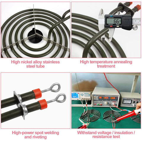 Two Pack MP21YA 8 Inch Electric Range Burner Elements Set for Kenmore Maytag Norge Whirlpool Replacement Top Surface Burners 2100W 230V