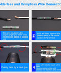 Heat Shrink Solder Seal Wire Connector Kit With Mini Heat Gun For Marine And Auto Use Waterproof Electrical Repair Kit 400 Pcs Seven Sizes Solder Seal Connectors And 132 Pcs Seven Sizes Heat Shrink Tubes No Soldering Needed Easy To Use 26 To 6 Gauge installation guide