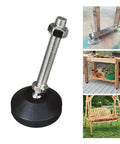 Built Like A Tank Adjustable Leveling Feet With Swivel Base For Cabinets And Tables, stainless steel threaded adjustable feet.