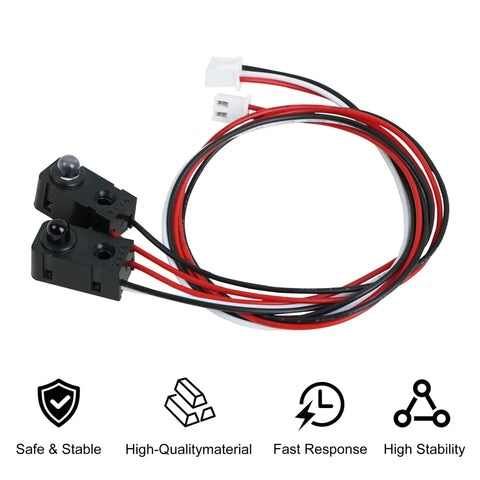 IR Break Beam Sensor Kit Two Sets Through Beam Photoelectric Switch With 5mm LED Indicators Counting Module cables