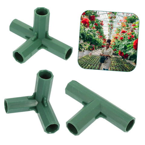 Must Have 20 Pack Plastic Greenhouse Frame Connectors For DIY Garden Raised Beds And Plant Stakes Joint Angles Easy To Assemble And Strong Plant Support Bracket System For Reliable Outdoor Greenhouse Framework