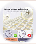 Dense weave technology showing small mesh for Classic King Size Mosquito Net Tent For Patio Bed, Portable Netting 79 By 79 By 79 Inch