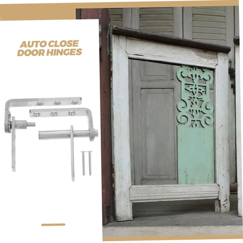 Heavy Duty Stainless Steel Pivot Hinges For Doors With Auto Close Function For Hidden Bookcase Doors Ideal For Home Use And Construction, Dual Pivot Hinges For Easy Installation, Flexible Movement, And Enhanced Opening Angles By Mikikit