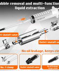 Three Piece Reverse Brake Bleed Kit With 100ml Syringe And 50cm Hose for Cars Trucks Motorcycles Bikes product components