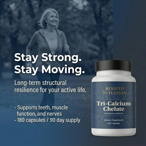 Calcium Supplement With Vitamin D3 500 Mg For Bone Density Boost High Absorption Multi Source Tri Calcium Chelate bottle