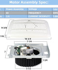 BKR60 Bath Fan Upgrade Kit With Replacement Motor And Grille For Series 696NR02 and Compatible Models dimensions and performance specs
