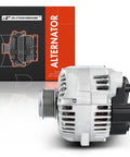 OEM-Grade 12V 110A Alternator For Hyundai Tucson 2010 2011 2012 2013 2.0L 2.4L And Kia Forte 2010 2013 2.0L Plus Sportage 2011 2013 2.4L With Electric Power Steering CW Rotation Replacement 37300-2G150 37300-25600 37300-2G400 side view