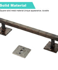 Rustic 12 Inch Heavy Duty Barn Door Handle Pull For Sliding Doors Solid Metal Construction With Oil Rubbed Bronze Finish