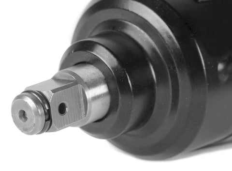 Close-up of 1/2 inch hog ring anvil of No Hassle 7.5 Amp Corded Impact Wrench With 1/2 Inch Hog Ring Anvil Delivers Killer 450 Ft Lbs Of Torque At 3200 Rpm For Any Garage Beatdown Or Tire Change.