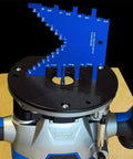 2 In 1 Router Depth And Saw Gauge For Woodworking Pro Grade Aluminum Step Depth Gauge With Laser Engraved Readouts on router
