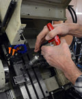 Mechanic using Heavy Duty Balldriver And Hex T Handle Set With Stand Eight Piece 2 To 10 mm Sizes Pro Grade Tools on machine