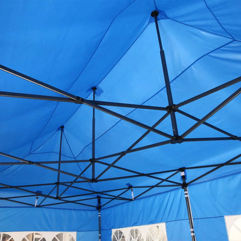 Interior view of Beast 10x20 Heavy Duty Pop Up Canopy With 6 Sidewalls Windproof And Waterproof All Season Commercial Outdoor Wedding Party Tent.