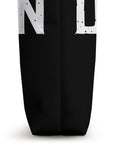 Side view of Dragon Boat Racing Paddler Tote Bag For Dragonboating Fans A Dope And Practical Gear Carrier For Paddlers Men And Women On The Team Perfect For Practice Races Travel And Festival Celebrations showing black and white design detail