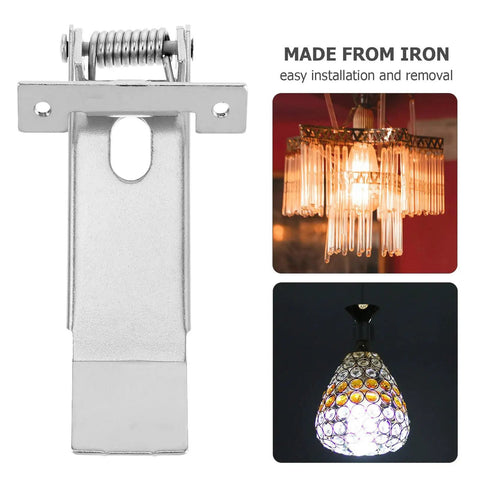 Sleek Concealed Spring Clamps For Recessed Trim Kits With Robust Iron Build For Reliable Lighting Support And Hidden Elegant Design In Bulk Pack of 10, iron clip close-up