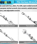 Fifteen Point Five Inch Wrench Extender Bar For Maximum Leverage And Torque Amplification Universal Torque Adapter