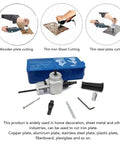 Upgrade your drill setup with this slick dual purpose sheet nibbler cutter attachment for precise cuts in wood and metal.