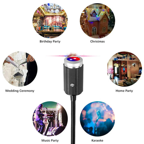 USB Star Night Light With Three Color Options And Seven Lighting Modes, Portable Car Roof Ceiling Light for various events
