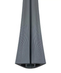 D-2 Rubber Duct Cord Cover 36 Inch Gray Floor Cable Protector made from extruded rubber, shown vertically, ideal for home offices.