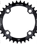 Pro-Grade 104BCD Oval Chainring 30T-52T CNC Machined 7075-T6 Aluminum Narrow-Wide MTB Road Bike Chainwheel For Shimano SRAM 8-11 Speed Compatibility Black Rock Solid