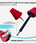 Drill Bit Cone Polisher Pro Grade Kit with memory foam cone sponge and hand held extension for easy polishing.