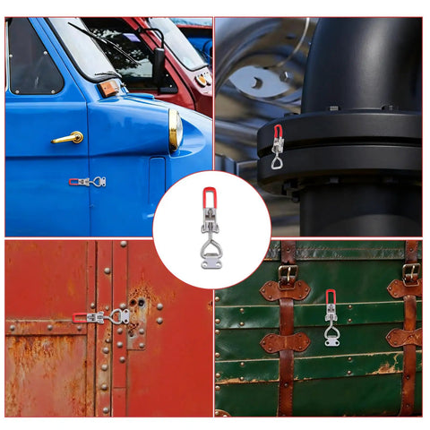 Stainless Steel Toggle Latches With Lock Holes Set Of Two Adjustable 304 Latch Clamps for diverse installations