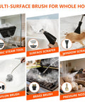 Heavy Duty Handheld Steam Cleaner For Home And Car 1500W with multi-surface attachments for effective cleaning