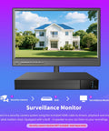 17 Inch Security Monitor For Surveillance And CCTV Wall Mount LCD With USB Video Playback HDMI AV VGA And Headphone Output