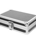 Kick Ass Aluminum Tool Case With Secure Latch And Comfy Carry Handle For Holding Down Your Cables Power Tools And Job Site Gear Zero Hassle Storage For The Daily Grind And Weekend Build, side view.
