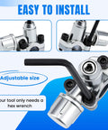 AMI PARTS BPV31 bullet piercing valve for 1/4, 5/16, 3/8 in refrigerator tubing; chrome metal, 1 pc