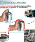 Easy installation method for Set Of 11 Heavy Duty Conveyor Support Rollers For Dog & Cat Fence Replacement. Stainless Steel Coyote Wheels.