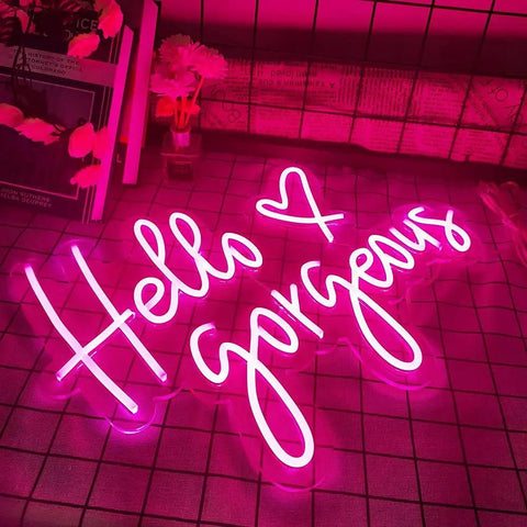Pink LED Neon Sign For Wall Decor Great Party Mood Booster For Bachelorette Party Birthday Celebration Engagement Party Bar Or Home Room Decor 60x37cm
