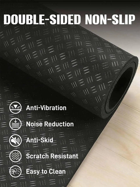 Double Sided Non Slip Mat For Vibration Plate Machine With Anti Vibration Pad And Exercise Mat For Most Vibration Platform Machines Reducing Noise And Protecting Floors And Carpet From Shocks And Slippage During Home Gym Workouts