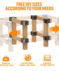 Built Tough Steel Three Way Workbench Bracket Kit With Eight Brackets And 128 Screws For 4x4 And 2x4 Lumber DIY flexibility.