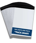 Stack of 100 White Poly Mailers 10x13 Pro-Grade Durable Waterproof Tear-Proof Shipping Envelopes With Strong Self-Sealing Adhesive