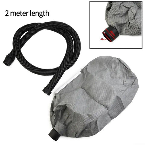 Pro Drywall Sanding Vacuum Dust Collector With 2M Hose And Self-Priming Bag, Grey flexible 2 meter hose and dust collection bag for wall sander.
