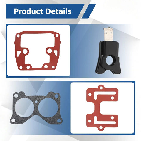 Two Pack Carburetor Repair Kit With Float, Needle And Seat, Gaskets And O Rings For V4 85 140HP Outboard Motors details