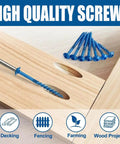 Exterior Pocket Hole Screws 1-1/4 Inch, 70 Pc Size 8 Coarse Thread, square drive used in woodworking project