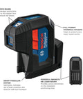 Green Beam Self Leveling Alignment Laser Pro Grade With Plumb And Level Point Projection Built In Multipurpose Mount Visimax Technology For Extended Battery Life Includes 2 AA Batteries And Hard Carrying Case