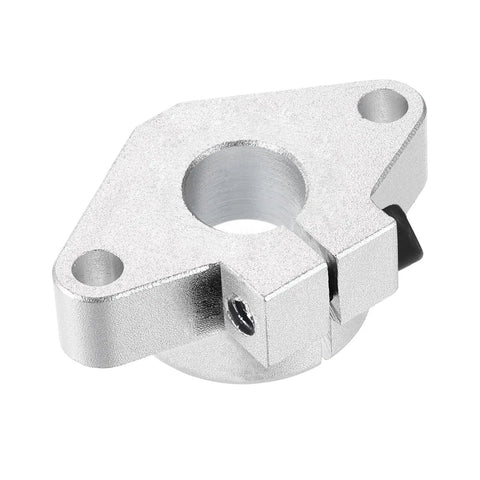 Heavy Duty SHF12 Aluminum Linear Rod Rail Support Clamp Set 4 Pack For 12mm Shafts Precision Mounting Brackets For CNC Machines 3D Printers And Automation Gear Silver Tone, 12mm shaft clamp