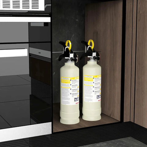 Top Rated ABC Dry Chemical Fire Extinguisher With Patented One Hand Grip Perfect For Home Garage Storage Solid No Sweat Operation Quick Grab Design Rated 1A 10BC Reliable Defense
