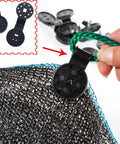 Heavy Duty Lock Grip Shade Cloth Clips Set Round Plastic Sun Shade Net Clips For Garden Patio Awnings Greenhouse Fabric