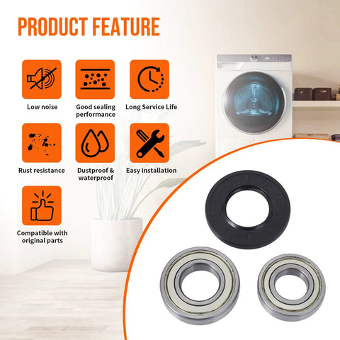 Product features of Washer Tub Bearing And Seal Kit For Samsung Replacement Parts Built To Last With High Precision And Rust Resistant Steel