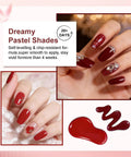 12ml Gel Nail Polish Set With 100 Plus Colors HEMA Free Soak Off UV Gel Kit For Nail Art And Manicure showcasing red shades