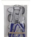 Spring Loaded Pliers With 13 Miter Clamps And Clamp Clip Holder Built Tough For Woodworking Made In The USA with package view.
