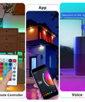 100 Ft LED Strip Lights For Bedroom And Living Room RGB Rope Light With Bluetooth App Control Color Changing Music Sync