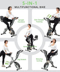 5-in-1 multifunctional bike with adjustable positions, perfect for various workouts at home.