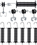 Spring Loaded Electric Fence Gate Handle Kit With T Post Insulators And Double Hook Set Plastic Post Anchors 9 Piece